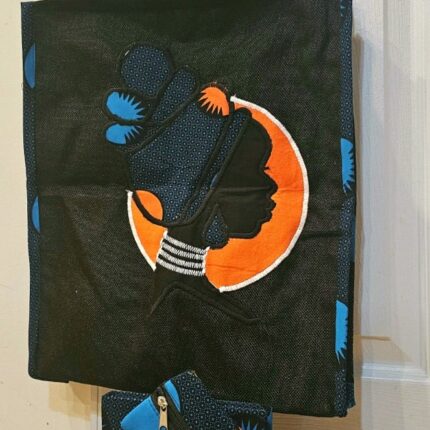 Black and Blue Matching Bag +Book and Pencil case